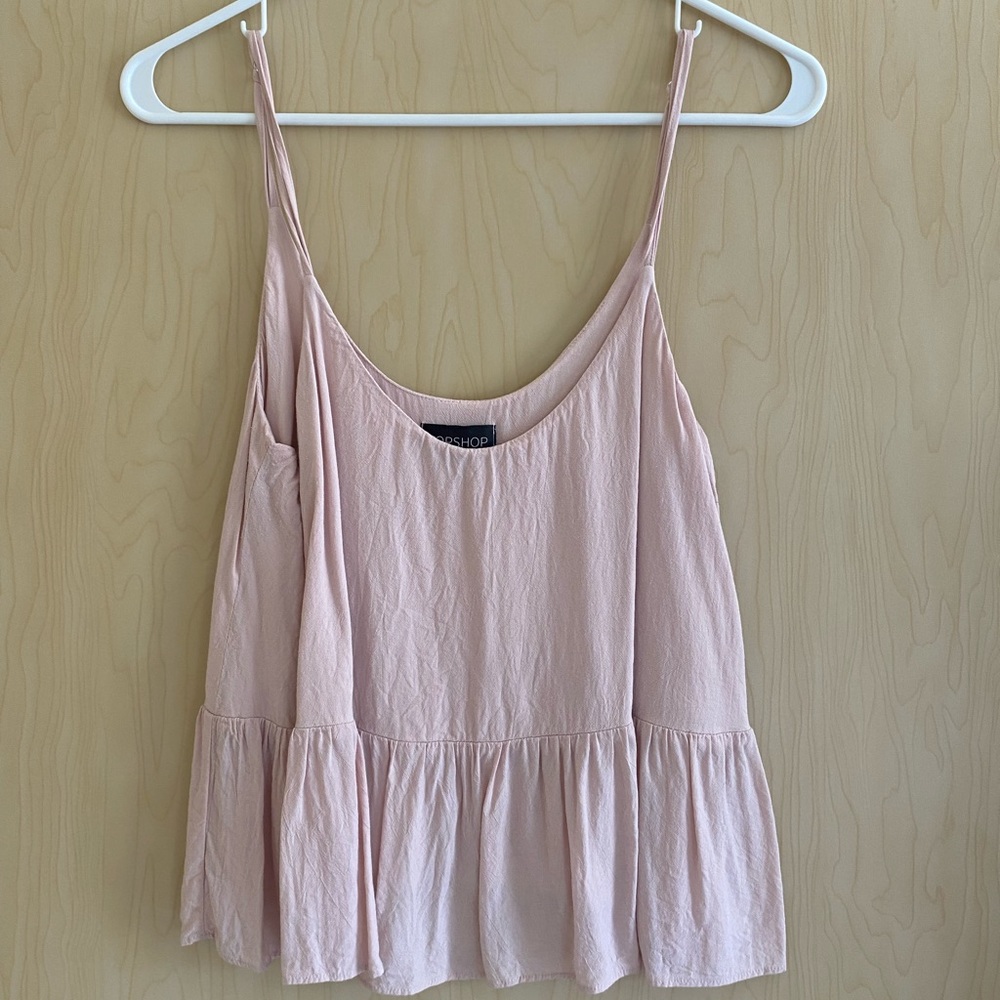 Topshop pink tank. Somewhat cropped.